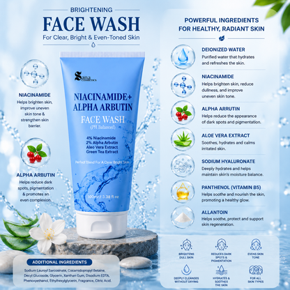 Nicinamide + Alpha Arbutin Face Wash