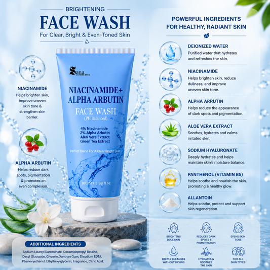 Nicinamide + Alpha Arbutin Face Wash