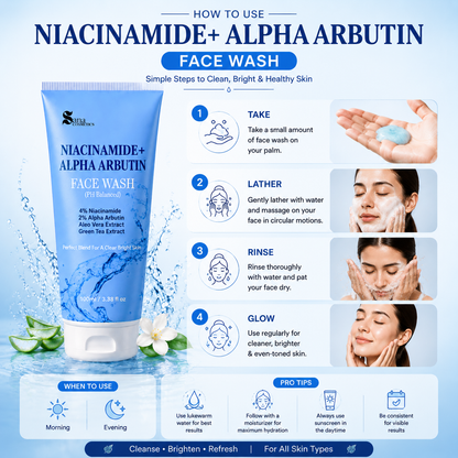 Nicinamide + Alpha Arbutin Face Wash