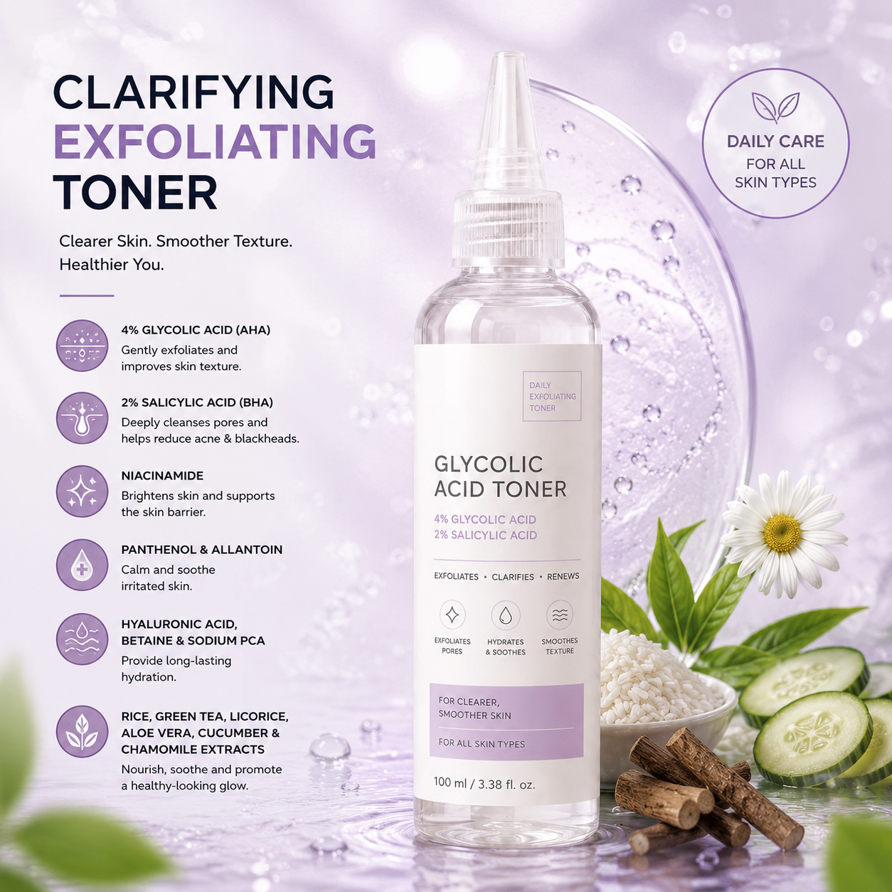 Clarifying Exfoliating Toner