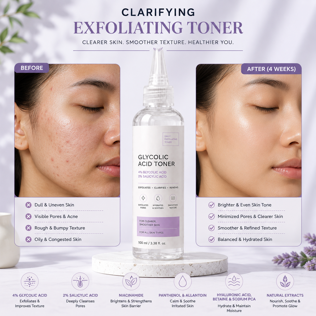Clarifying Exfoliating Toner