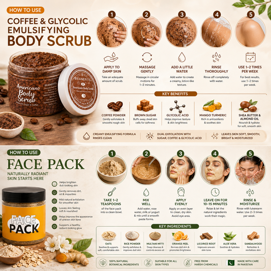 Body Deal (Coffee Glyco Body Scrub, Face pack)